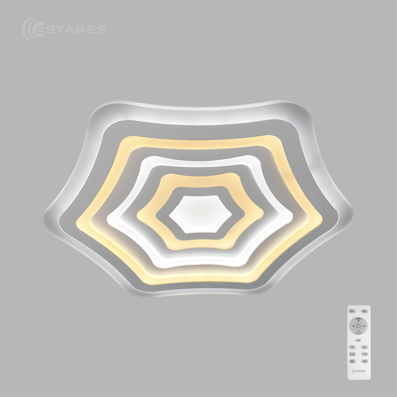 Управляемый светодиодный светильник FLEXION DOUBLE 80W R-500-WHITE/SILVER-220-IP44