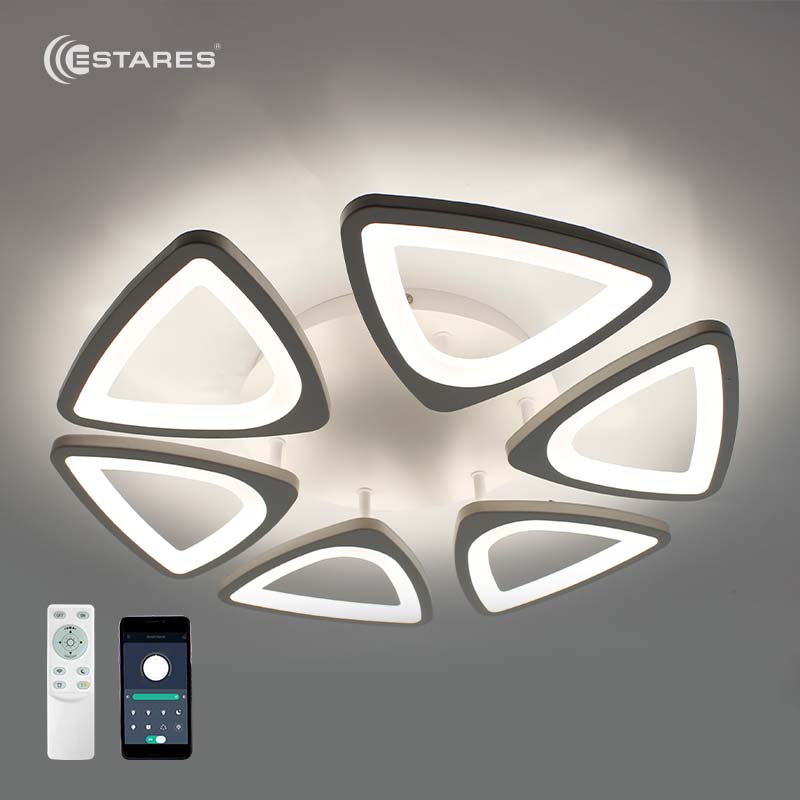 Управляемая светодиодная люстра ROOM 120W 6TR-APP-520x70-WHITE/WHITE-220-IP20