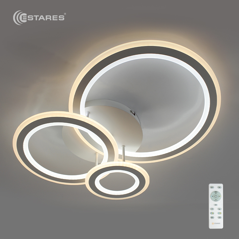 Управляемый светодиодный светильник TRIPLEX ROUND 108W R-700/600-WHITE/WHITE-220-IP44/2020