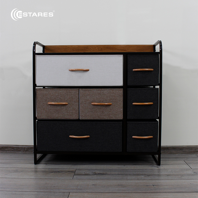 COMMOD 3F-7D-MIXBROWN-80x29x78.5  комод-микс