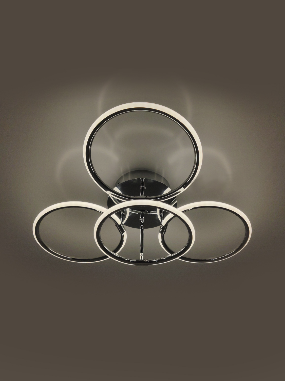 Cветодиодный светильник RINGS 48W R-540-NW-CHROME/WHITE-220-IP20/4000К