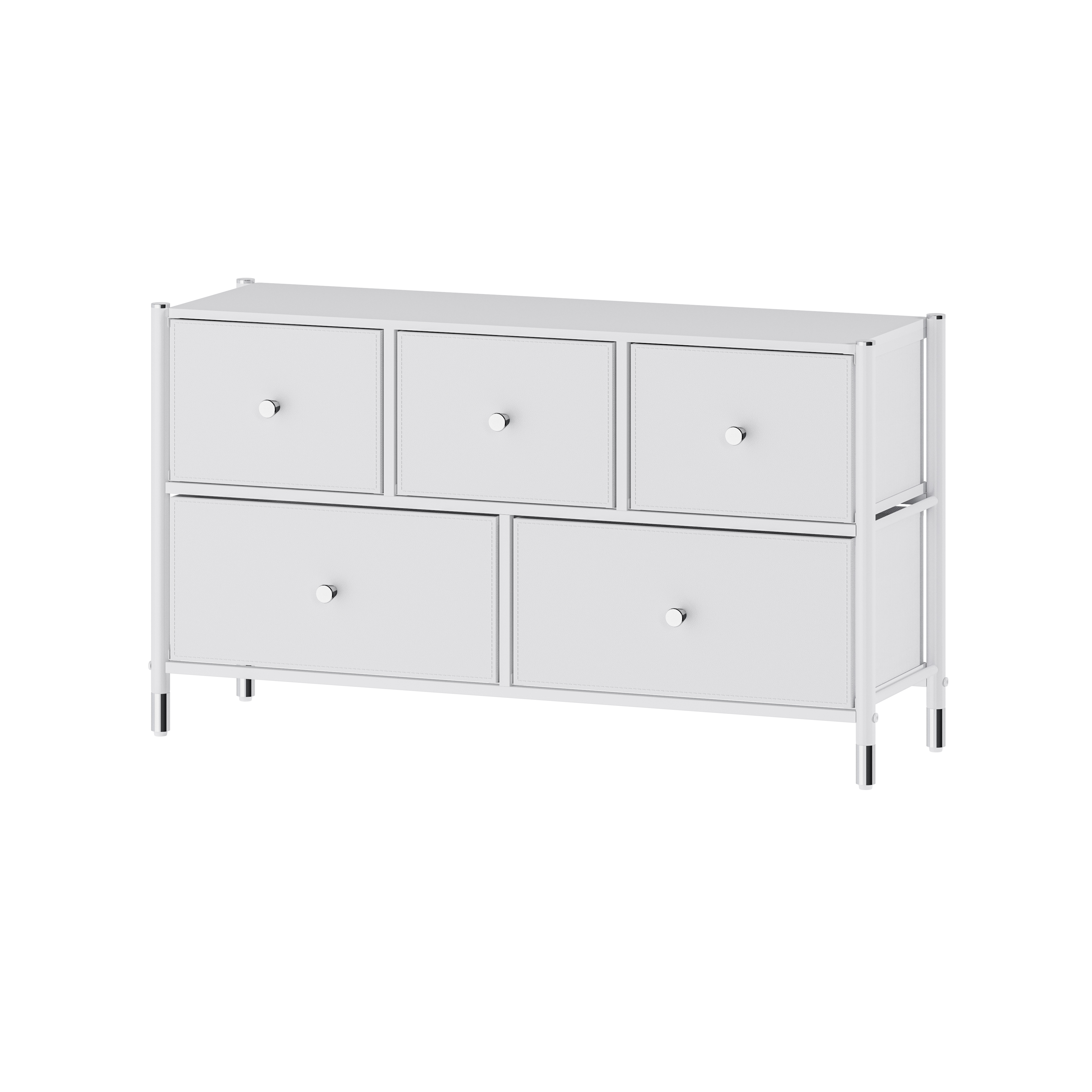 COMMOD classic 2F-5D-WHITE SILVER-100x30x59 комод тв