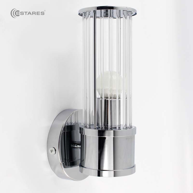 Cветильник, бра CLASSIC 1xE27 R-280x125x120-CHROME/CLEAR-220-IP20