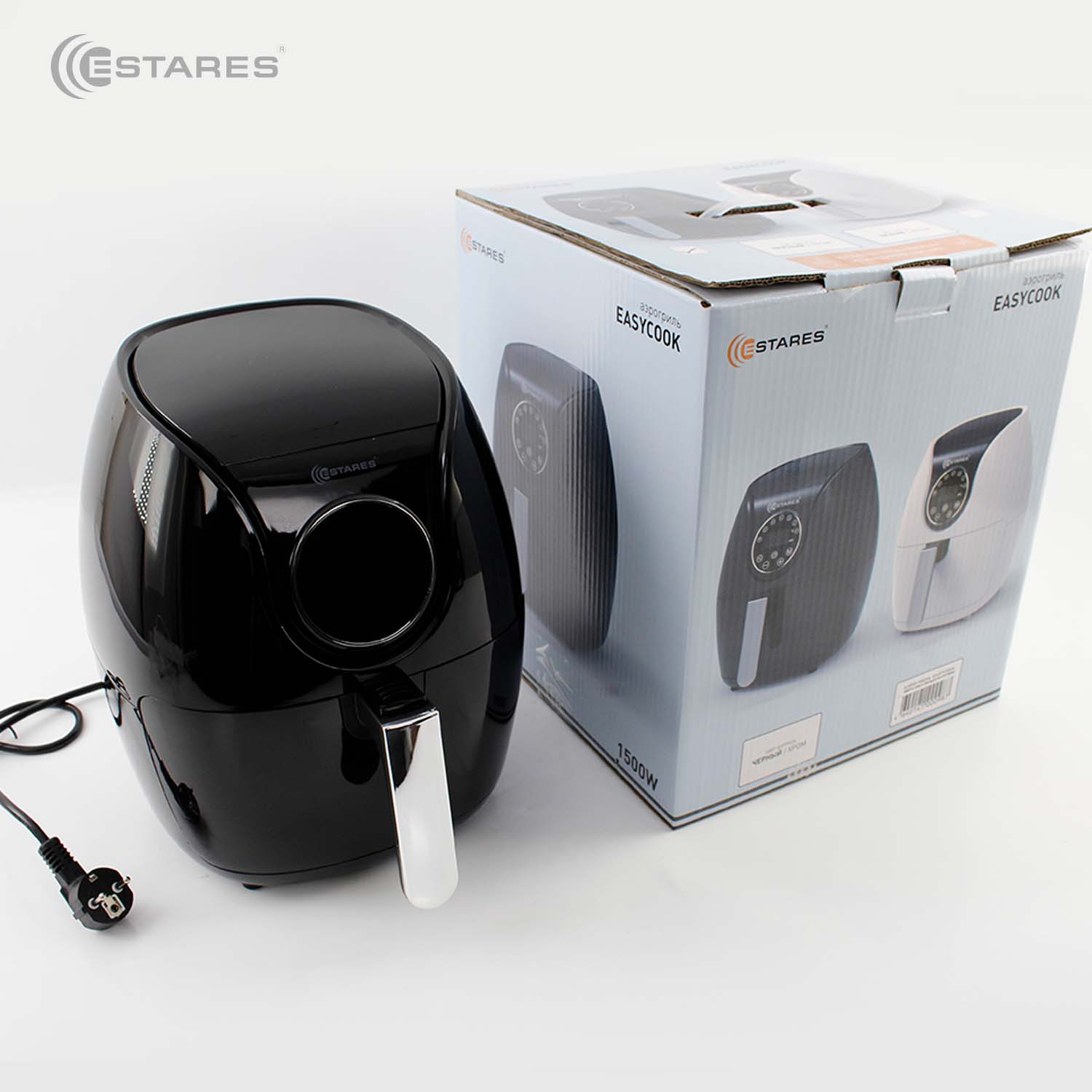 Аэрогриль EASYCOOK 1500W-DC-220V-5L-280x366x343-black chrome