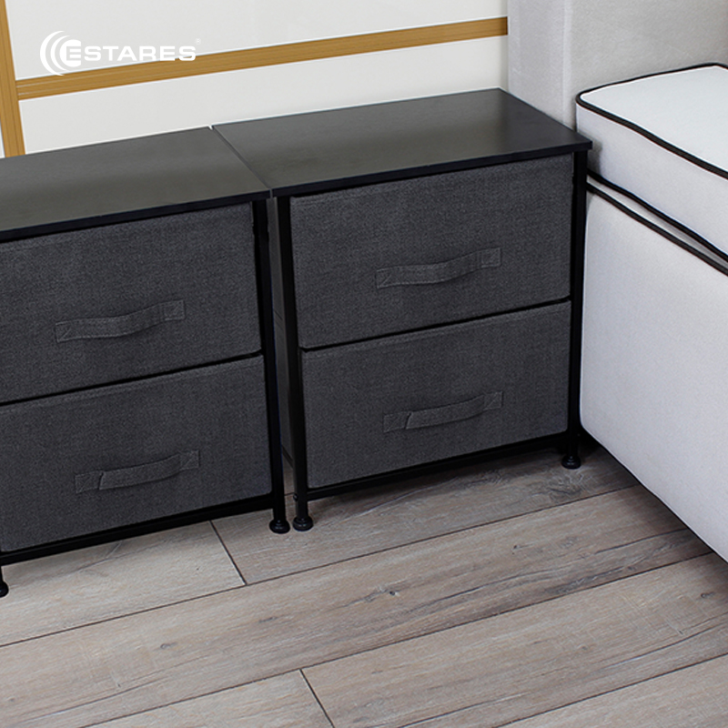 COMMOD novel 2F-2D-GRAY-45х30х51 тумба прикроватная