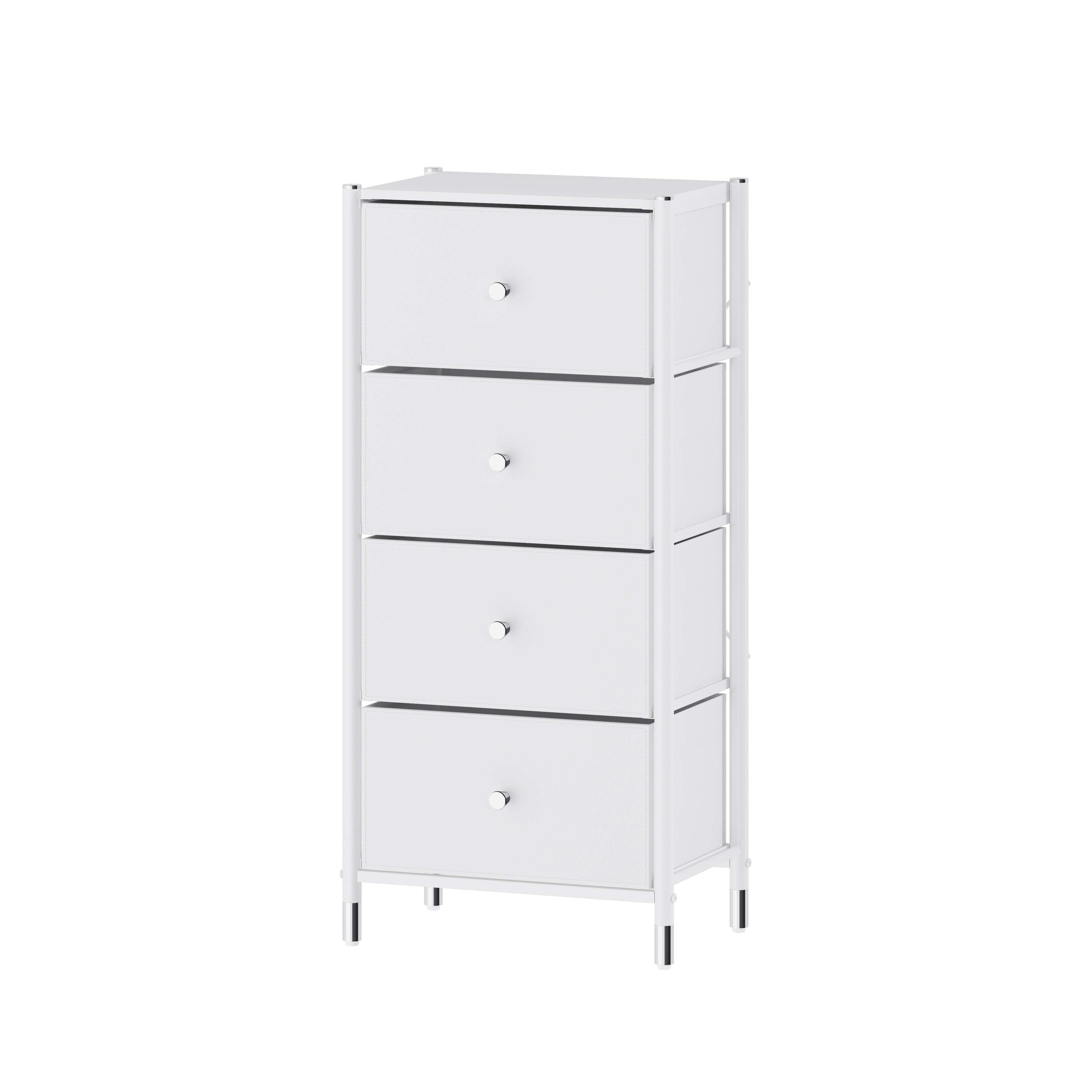 COMMOD classic 4F-4D-WHITE SILVER-46x30x99 комод-пенал