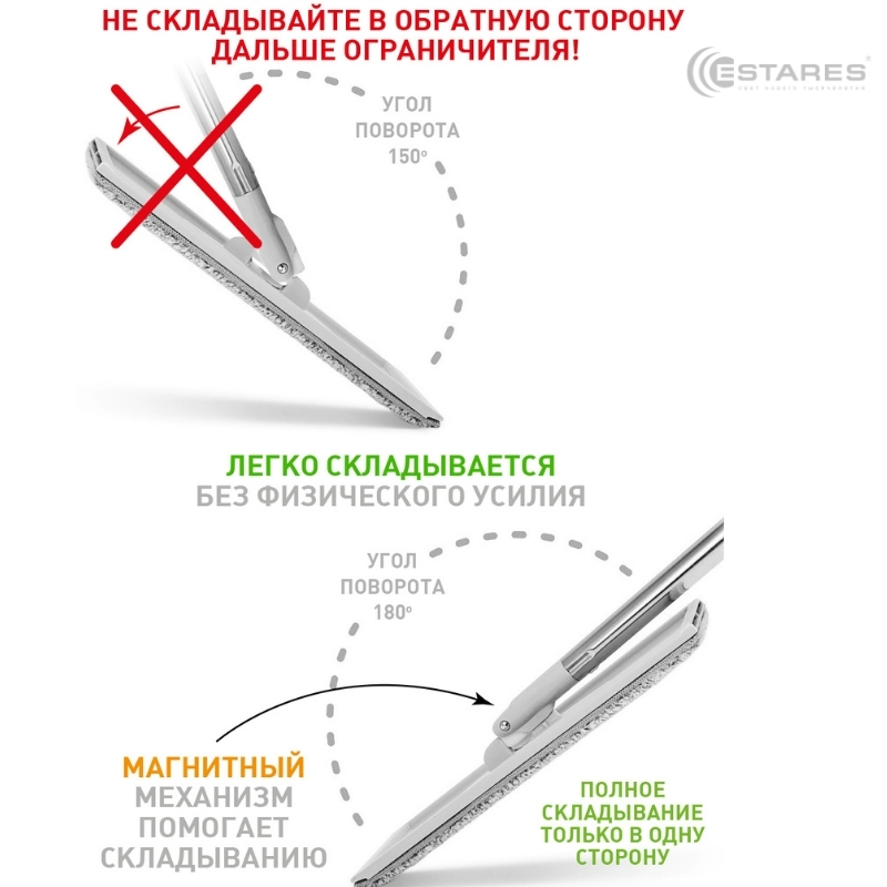 Швабра с ведром WOW ES-MOP-22х18х37 115-white seagreen