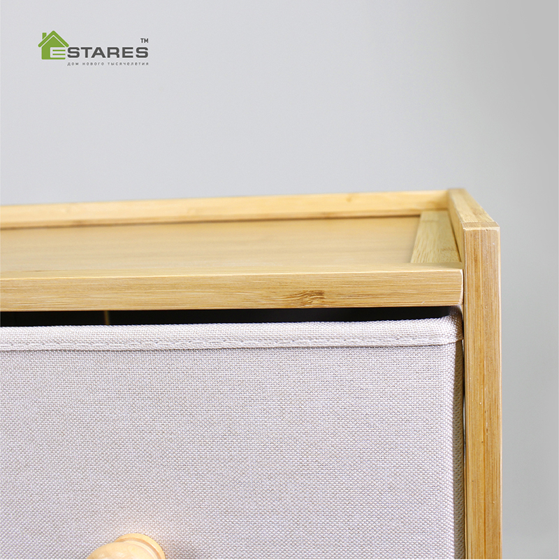 COMMOD bamboo 4F-4D-BEIGE-31x30x94 комод-пенал