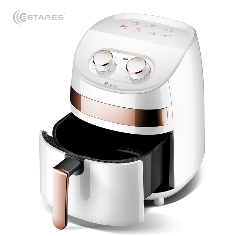 АЭРОГРИЛЬ EASYCOOK 1000W-220V-3.5L-280x280x335-WHITE GOLD