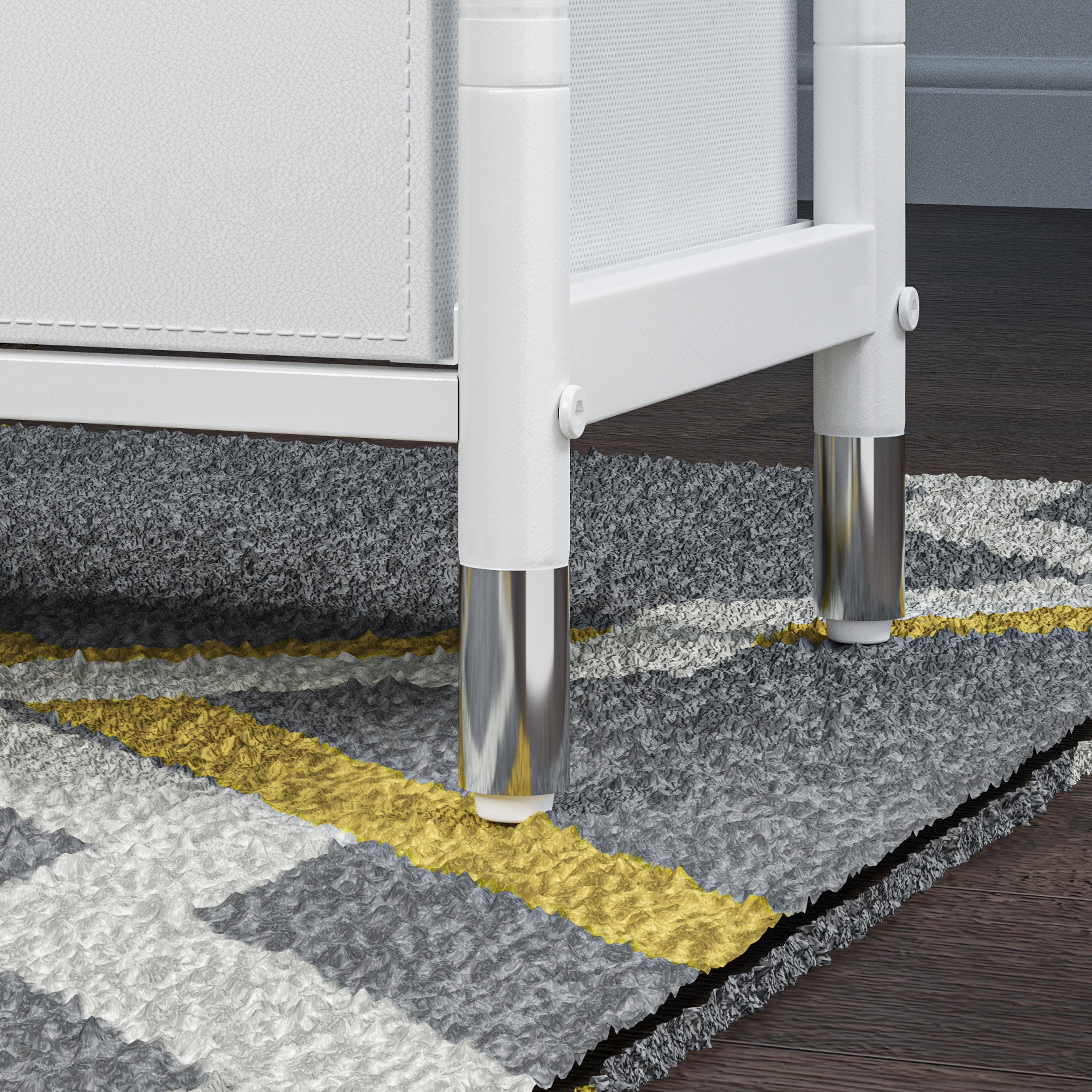 COMMOD classic 2F-5D-WHITE SILVER-100x30x59 комод тв