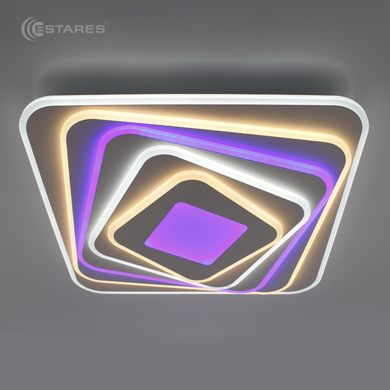 Управляемый cветодиодный светильник FIGURE 05 110W S-on/off-500х90-3000/6000K/RGB-white/white-220-IP