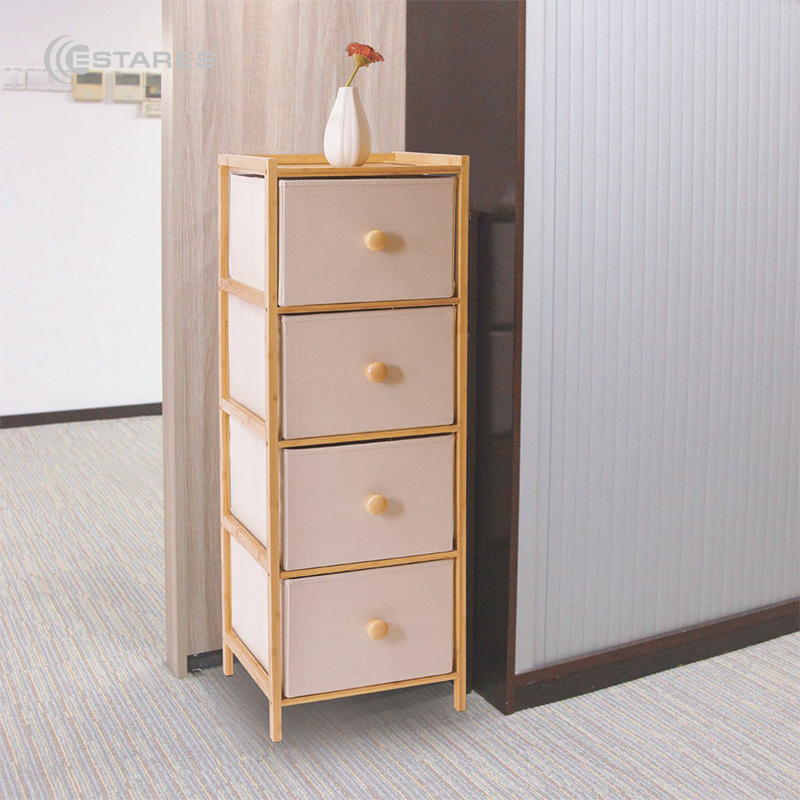 COMMOD bamboo 4F-4D-BEIGE-31x30x94 комод-пенал