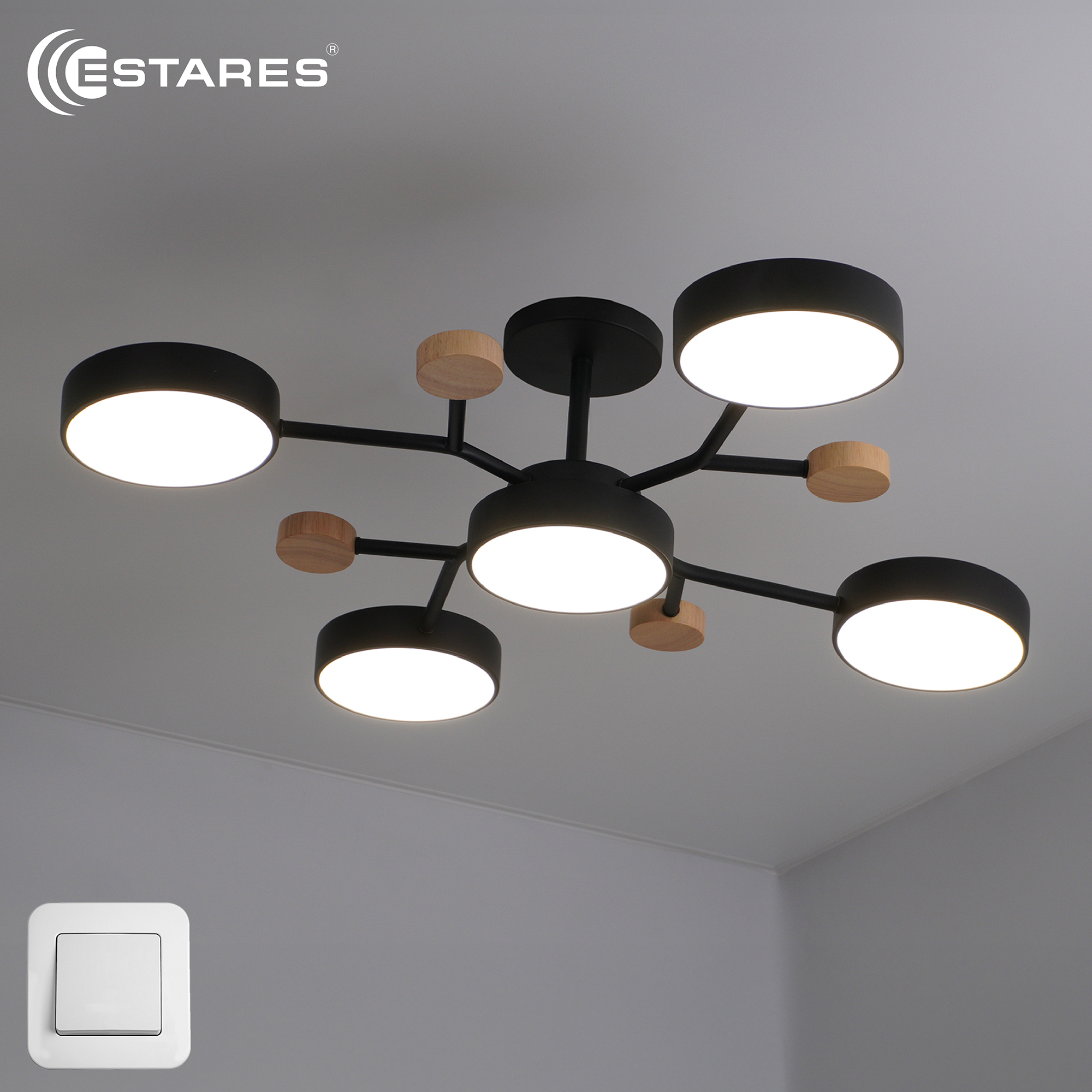 LEVITA 75W 5R-ONOFF-BLACKWOODWHITE Озон 10