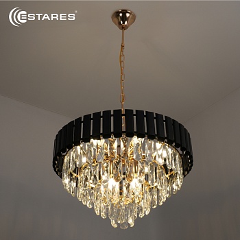 Люстра SIMONA86 8хЕ14-480х890-BKGD/CRYSTAL-220-IP20