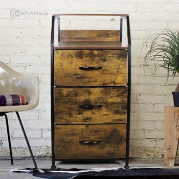 COMMOD WOOD-I 3F-3D-BROWN-44X29X92 комод макси