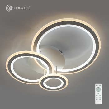 Управляемый светодиодный светильник TRIPLEX ROUND 108W R-700/600-WHITE/WHITE-220-IP44/2020