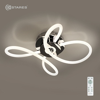 Управляемая светодиодная люстра OMNIA 30W OV-640/500/180-RC-CHROME/OPAL360-220-IP20