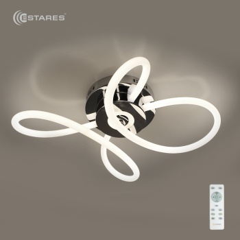 Управляемая светодиодная люстра OMNIA RGB 30W OV-640/500/180-RC-CHROME/OPAL360-220-IP20