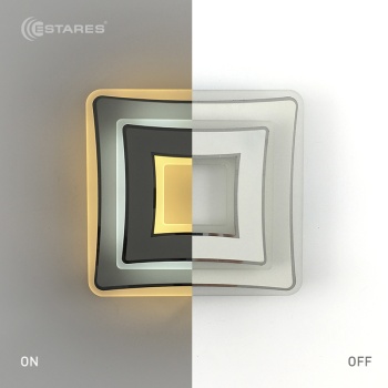 Управляемый светодиодный светильник FOCOS 40W S-200 50-on off-CHROME WHITE-220-IP40