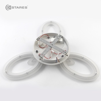 Светодиодная люстра AURORA DOUBLE 60W 3F-575x80-WHITE WHITE-220-IP20