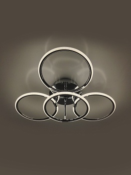 Cветодиодный светильник RINGS 48W R-540-NW-CHROME/WHITE-220-IP20/4000К