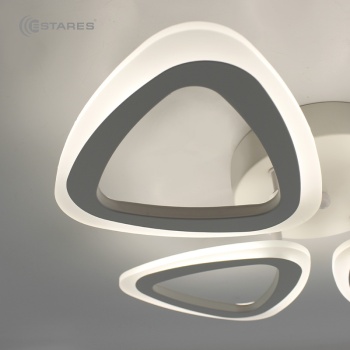 Управляемая светодиодная люстра ROOM 60W 4TR-APP-435x435x70-WHITE WHITE-220-IP20