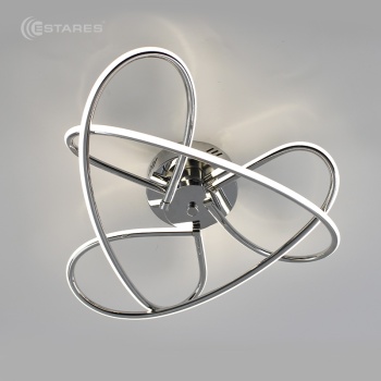 Светодиодная люстра LIANA MONO 70W R-460х190-СW-CHROME/WHITE-220-IP20/4000K