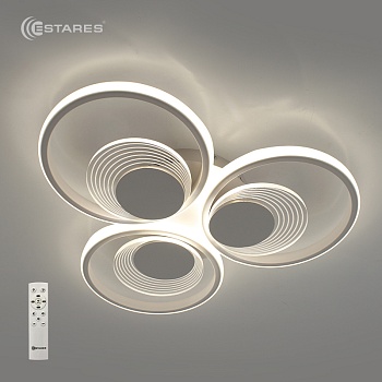 Управляемая светодиодная люстра ADARA six 90W 6R-RC-500x460x70-WHITE/WHITE-220-IP20