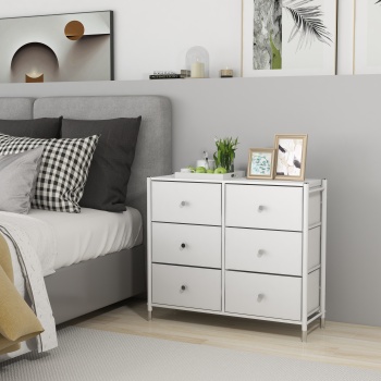 COMMOD classic 3F-6D-WHITE SILVER-89x30x78 комод-макси плюс