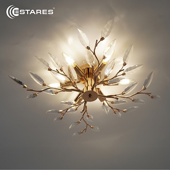 Люстра VIOLA 6xE14-600х150-GOLD/CRYSTAL-220-IP20