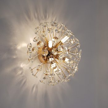 Cветильник, бра NESSA 4xG9-300x180-GOLD/CRYSTAL-220-IP20