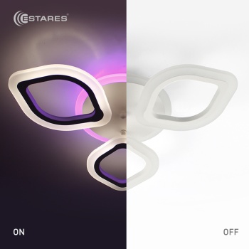 Управляемая светодиодная люстра AZALIA RGB 30W+10W 3R-RC-480x70-RC-WHITE WHITE-220-IP20