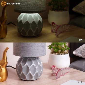 Настольная лампа COFI 1xE14 R-130x220-GRAY-220-IP20