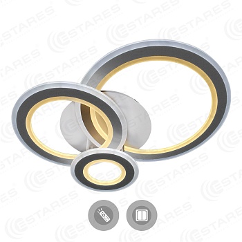 Управляемый светодиодный светильник TRIPLEX ROUND 108W R-700/600-WHITE/WHITE-220-IP44/2019