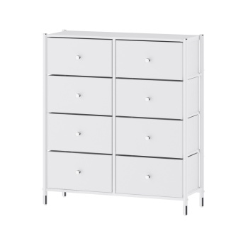 COMMOD classic 4F-8D-WHITE/SILVER-89x30x99 комод семейный