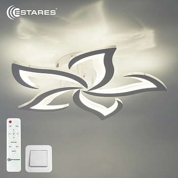 Управляемый светодиодный светильник ELLA 50W 5F-RC 600x95-WHITE/WHITE-220-IP20