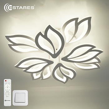 Управляемая светодиодная люстра MALENA 110W 8F-IRC-660x135-WHITE/WHITE-220-IP20