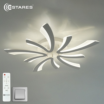 Управляемая светодиодная люстра  ALESSIA 100W 5V-IRC-600x600x70-WHITE/WHITE-220-IP20