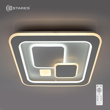 Управляемый светодиодный светильник LITECO 105W LCRC-CUBO-480x480x63-DIM-white/white-220-IP20