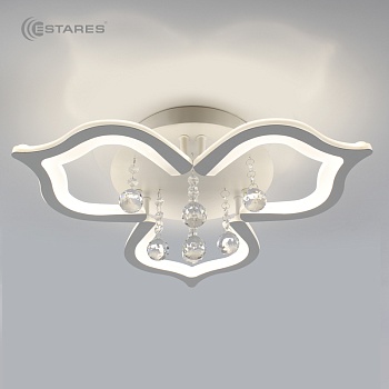 Светодиодная люстра СRYSTALwhite 02 35W R-4000K-500x160-white/white-220-IP20