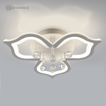 Светодиодная люстра СRYSTALwhite 02 35W R-4000K-500x160-white/white-220-IP20