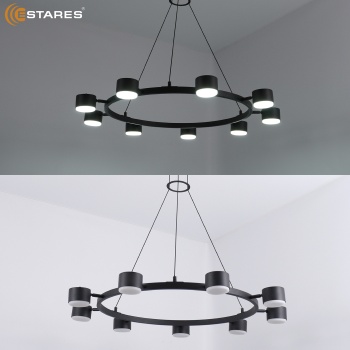 LAMPADA 9xGX53 black Озон 2