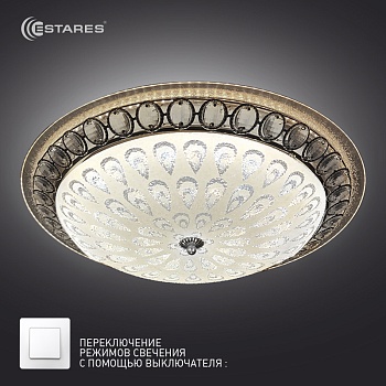 Управляемый светодиодный светильник on/off  SAFI  CHROME 72W R-515-WHITE-220-IP20