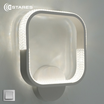 Управляемый светодиодный светильник, бра MISTER 25W S-ON OFF-300x250-WHITE CLEAR-220-IP20