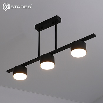 Люстра LAMPADA 3xGX53-600x80x290-BLACK-220-IP20