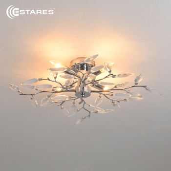 Люстра VIOLA 4xE14-600х150-CHROME/CRYSTAL-220-IP20