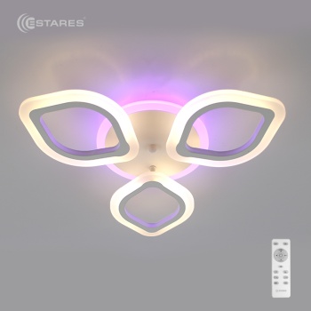 2020_Управляемая светодиодная люстра AZALIA RGB 30W+10W 3R-RC-480x70-RC-WHITE/WHITE-220-IP20