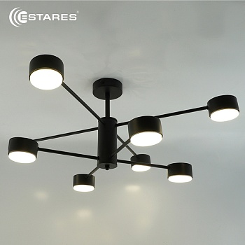 Люстра GUSTA 8xGX53 R-780x300-BLACK-IP20