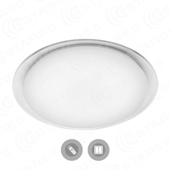   Управляемый светодиодный светильник SATURN 25W R-400-SHINY/WHITE-220-IP44 с кантом
