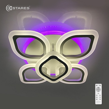 Управляемая светодиодная люстра Amalia RGB 50W+10W 5R-480x120-WHITE/WHITE-220-IP20